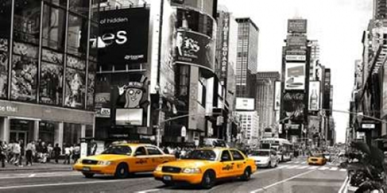 Taxi in Times Square, NYC Poster Print by Anonymous - Item # VARPDX2AP3349